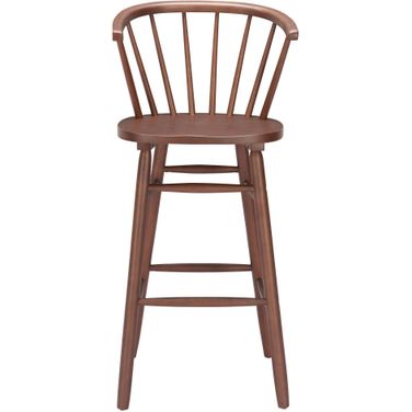 Stenger Barstool Set of 2 In Walnut