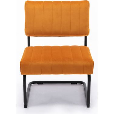 Sterling Velvet Lounge Chair In Cognac
