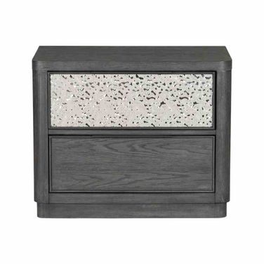 Sterling West 2-Drawer Nightstand with USB A-C In Ash Gray