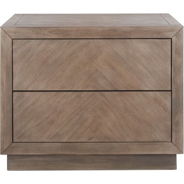 Steve 2 Drawer Wood Nightstand In Light Brown