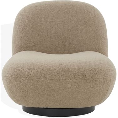 Stevie Boucle Accent Chair In Brown and Black
