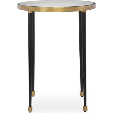 Stiletto Side Table In Black and Gold