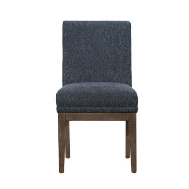 Stili Dining Chair Set of 2 In Charcoal Mist and Brown