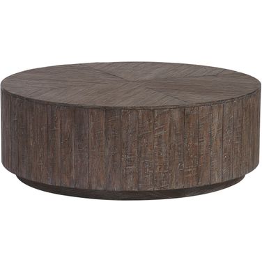 Stillwater Cove Round Cocktail Table In Taupe