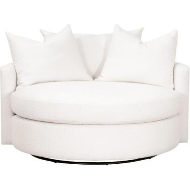 Stitch and Hand Lourne Grand Swivel Sofa Chair In Snow