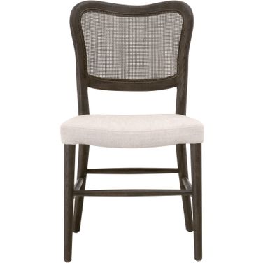 Stitch and Hand Cela Dining Chair Set of 2 In Bisque and Matte Brown