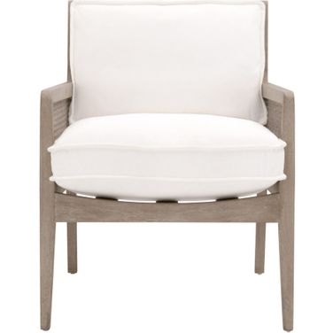 Stitch and Hand Leone Club Chair In Peyton Pearl and Natural Gray