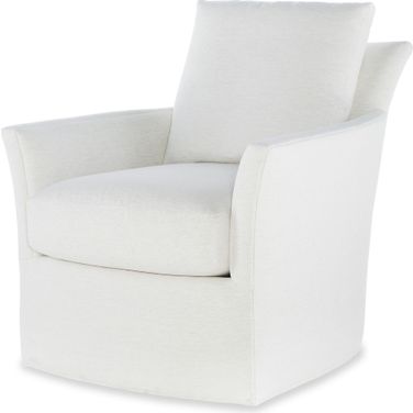Stocked Hunter Swivel Chair In Off White