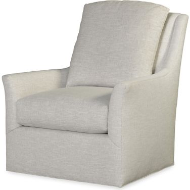 Stocked Liam Swivel Chair In Silver
