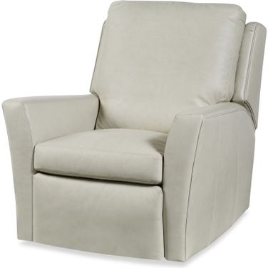 Stocked Reed Swivel Glider Electric Recliner In Parchment