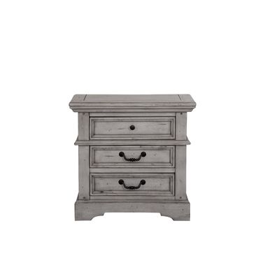 Stonebrook Antique Gray Nightstand