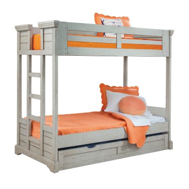 Stonebrook Twin Over Full Bunk Bed In Antique Gray