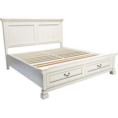 Stoney Creek Queen Storage Bed In Weathered White