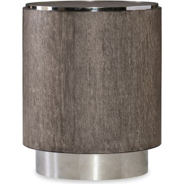 Melange Storia Medium Wood Round End Table