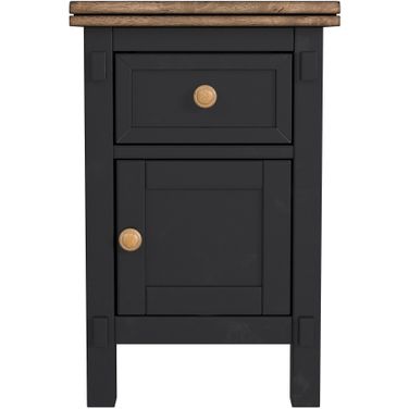 Stormy Ridge Chairside Table In Chicory and Black