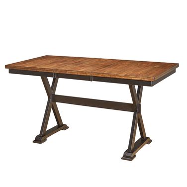 Stormy Ridge Chickory And Black Butterfly Leaf Counter Height Dining Table
