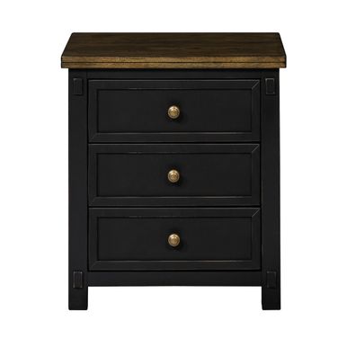 Stormy Ridge Chickory And Black Nightstand