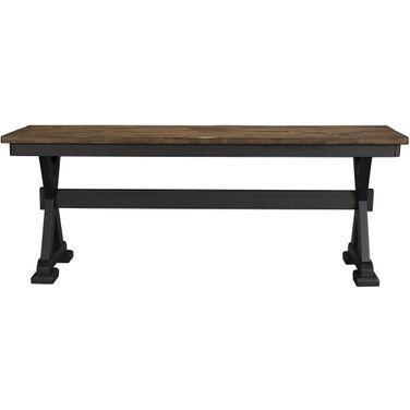 Stormy Ridge Chickory and Slate Black Bench
