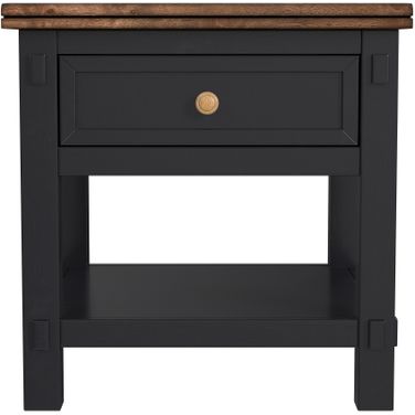 Stormy Ridge End Table In Chicory and Black