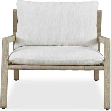 Strapped Outdoor Lounge Chair In Gray