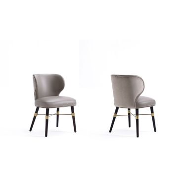Strine Dining Chair Set of 2 In Dark Taupe