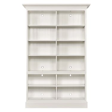 Structures Double Bookcase In White
