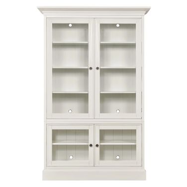Structures Double Display Cabinet In White