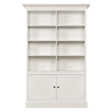 Structures Double Door Bookcase In White