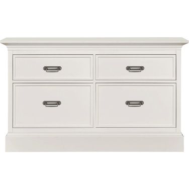 Structures Double Storage Console In White