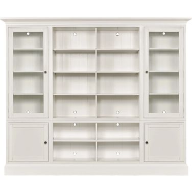Structures Quad Bookcase Entertainment In White