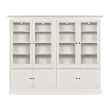 Structures Quad Door Display Cabinet In White