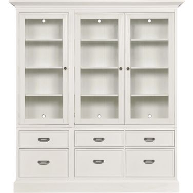 Triple Storage Display In Pure White