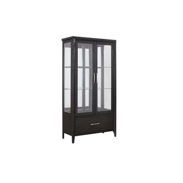 Studio 24 Curio Cabinet with LED Lighting in Java Bean