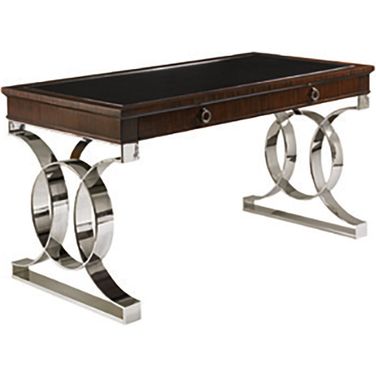 Studio Designs Rosewood 2 Drawer Writing Desk In Ebony