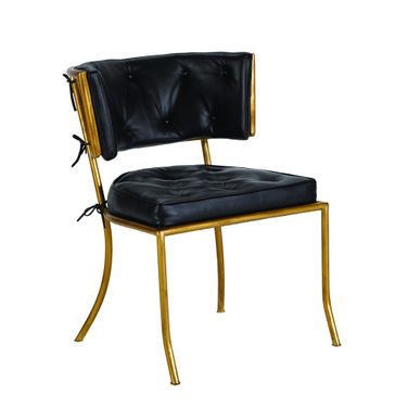 Studio Klismos Game Chair In Black and Gold
