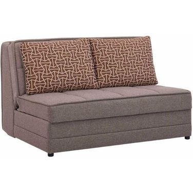 Studio Upholstered Convertible Loveseat with Storage In Beige