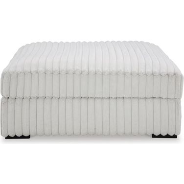 Stupendous Oversized Accent Ottoman In Alloy