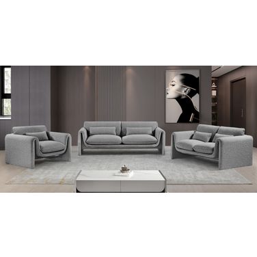 Stylus Living Room Set In Grey