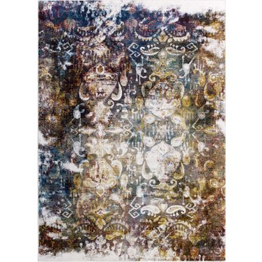 Success Multicolor Jayla Transitional Distressed Vintage Floral Moroccan Trellis 8x10 Area Rug