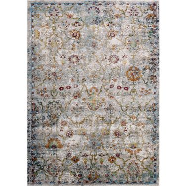 Success Multicolor Manuka Distressed Vintage Floral Lattice 4x6 Area Rug