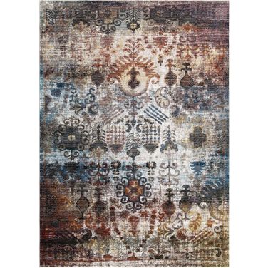 Success Multicolor Tahira Transitional Distressed Vintage Floral Moroccan Trellis 5x8 Area Rug