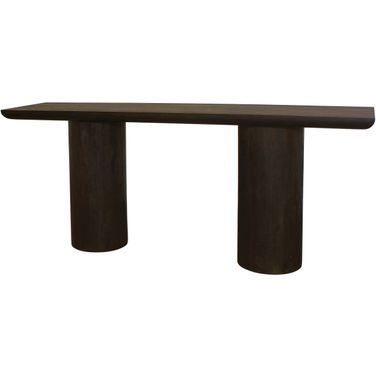 Sullivan 72 Inch Solid Wood Console Table In Dark Brown