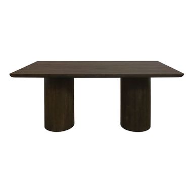 Sullivan 72 Inch Solid Wood Rectangular Dining Table In Dark Brown