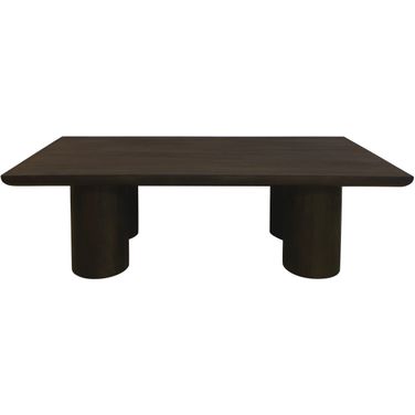 Sullivan Solid Wood Rectangular Coffee Table In Dark Brown