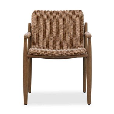 Sumba Golden Flax Outdoor Lounge Chair In Brown