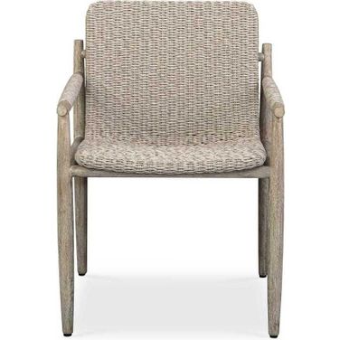 Sumba Wicker Outdoor Dining Chair In Gray