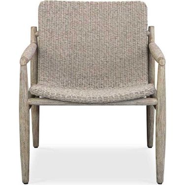 Sumba Wicker Outdoor Lounge Chair In Gray