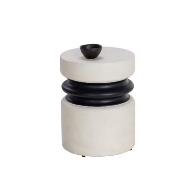 Sumie End Table In White