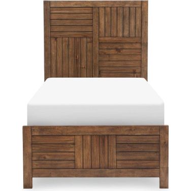 Summer Camp Complete Twin Panel Bed In Tree House Brown