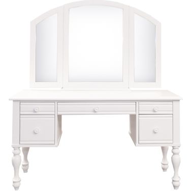 Summer House 3 Piece Vanity Set In Oyster White and Navy